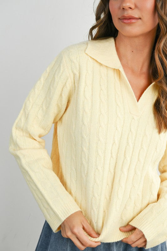 Buttery Soft Cable Knit Sweater