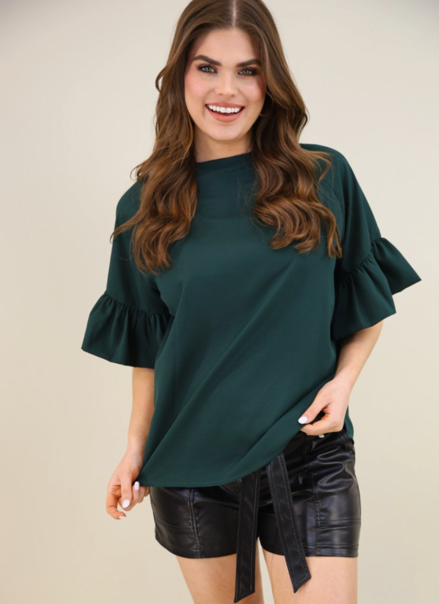 Rebecca Ruffle Sleeve Top