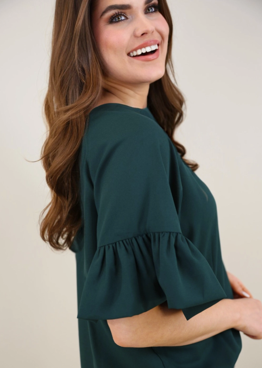 Rebecca Ruffle Sleeve Top