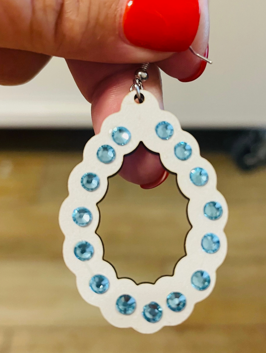 Mini Jeweled Hoops