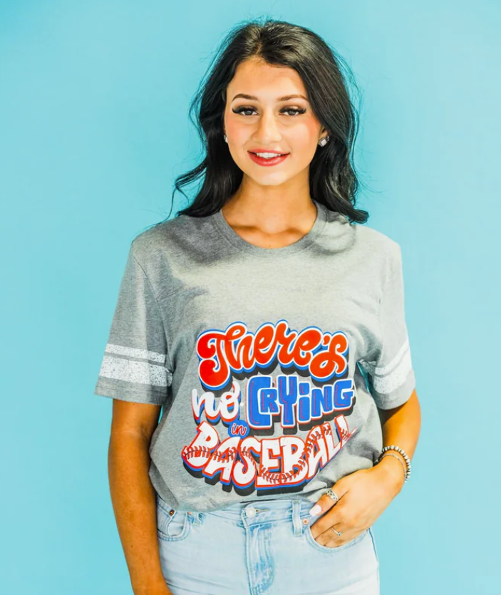 There's No Crying In Baseball Tee