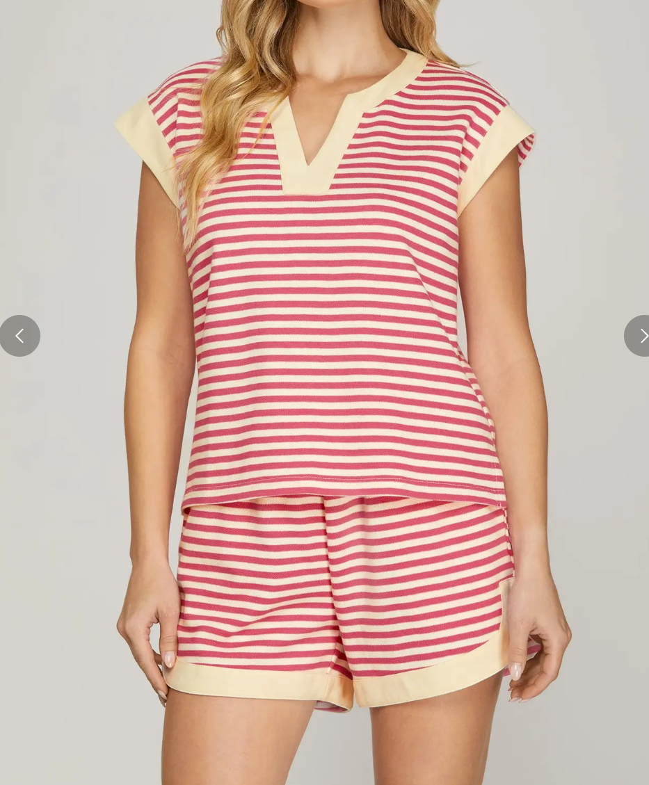 Striped Two Piece Set