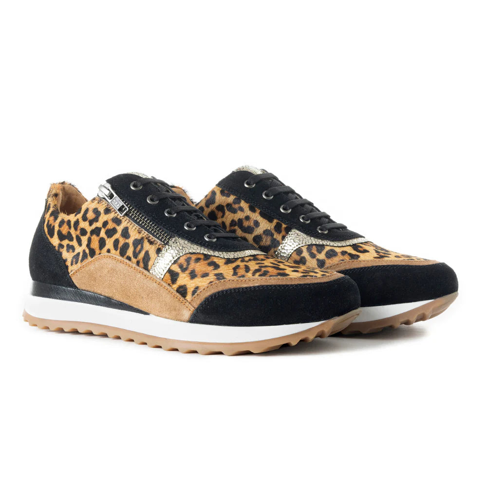 Leopard Print Velocity Sneakers