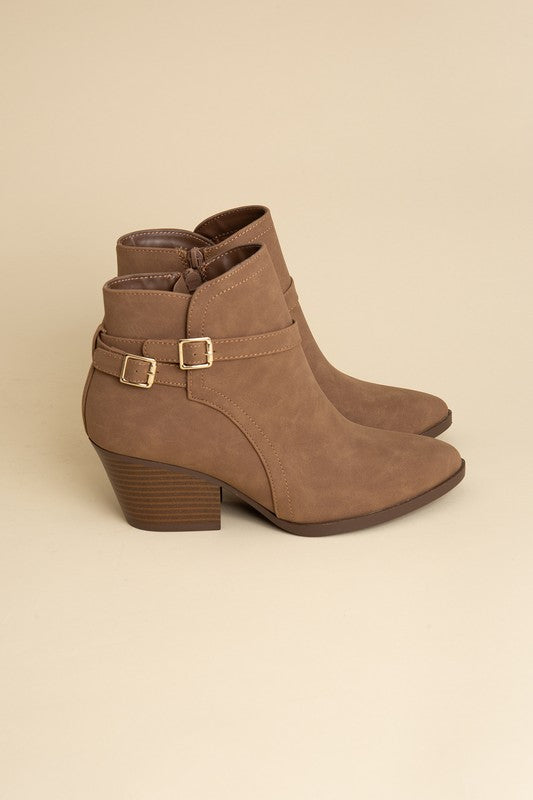 Nadine Ankle Buckle Booties