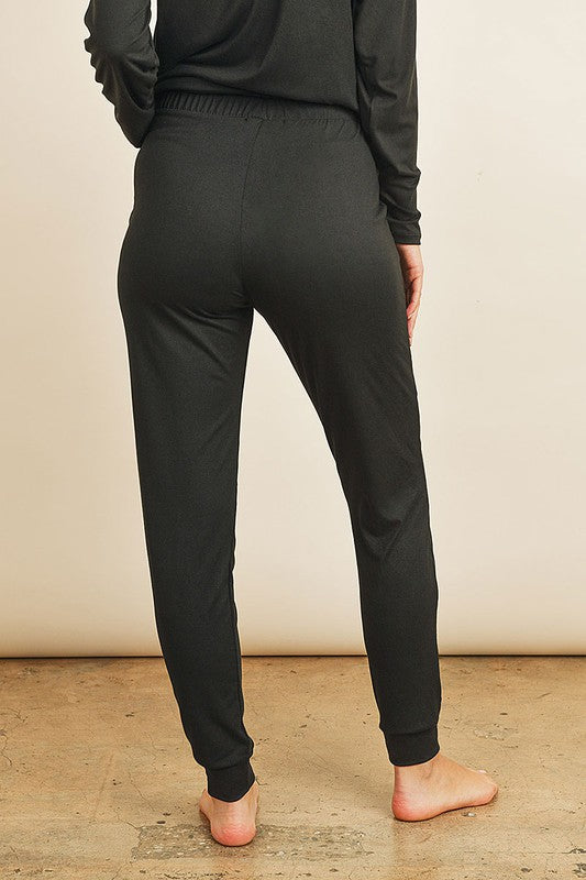 Long Sleeve Black Jogger set