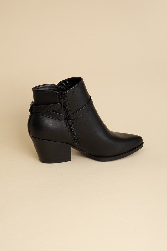 Nadine Ankle Buckle Booties