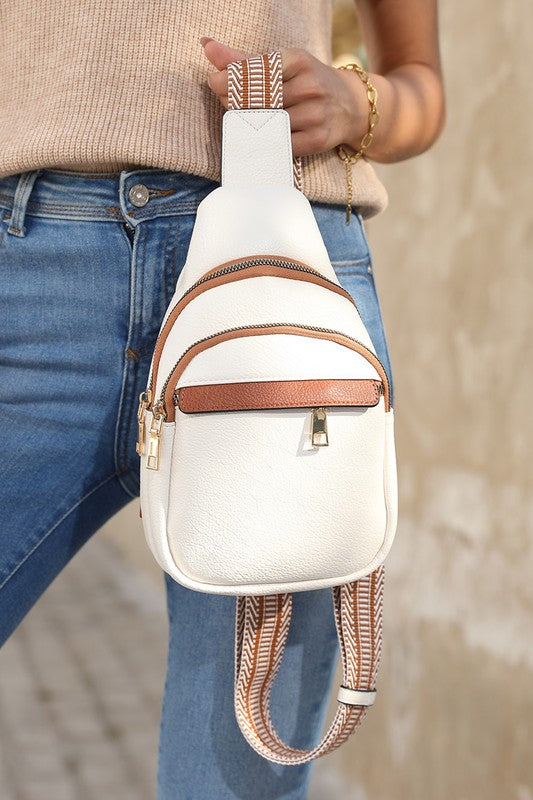 Multi Zipped Street penny Sling Bag