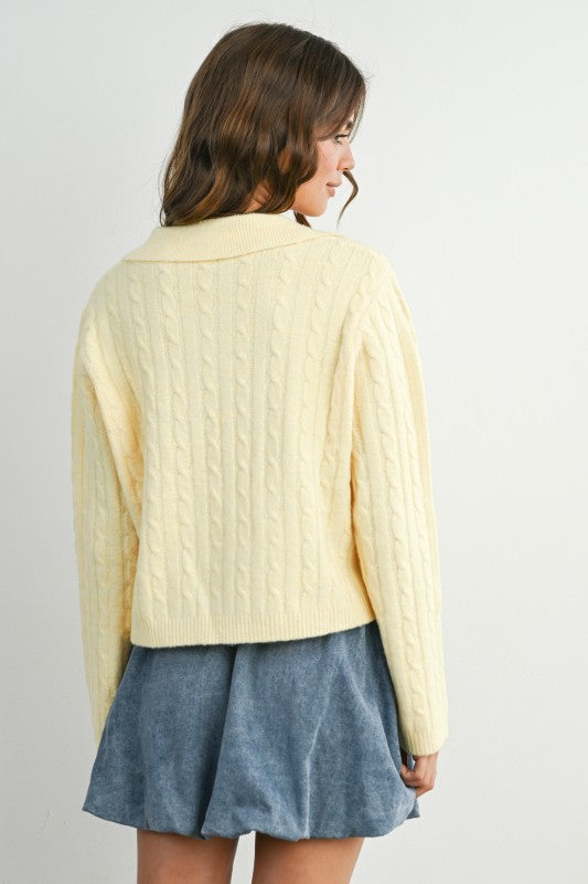 Buttery Soft Cable Knit Sweater