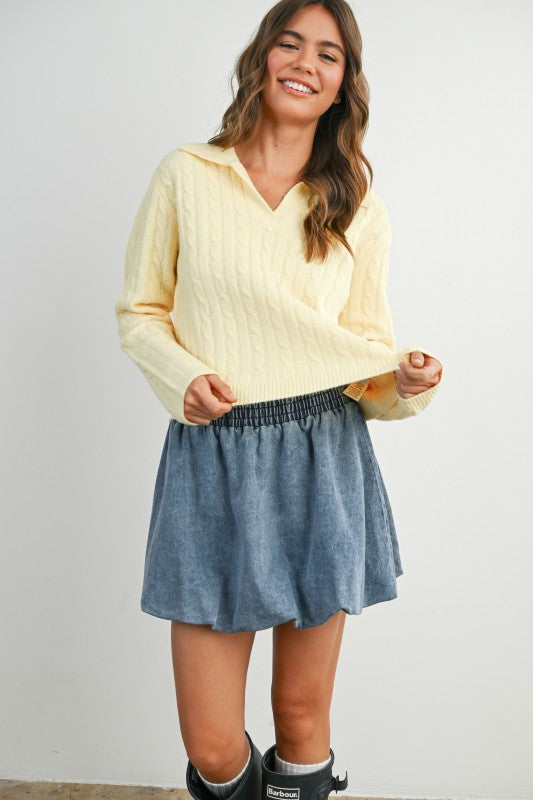 Buttery Soft Cable Knit Sweater