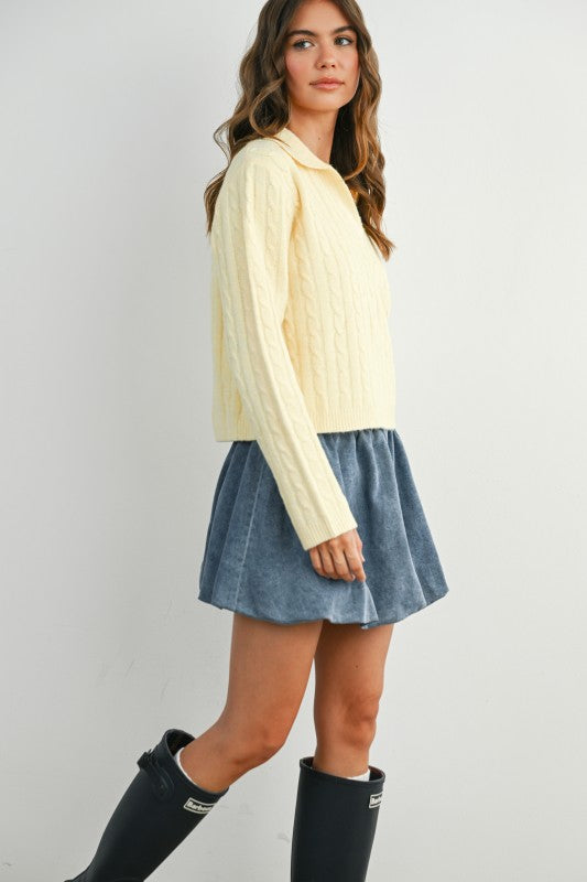 Buttery Soft Cable Knit Sweater