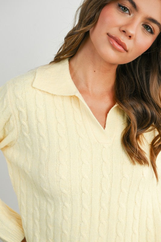 Buttery Soft Cable Knit Sweater