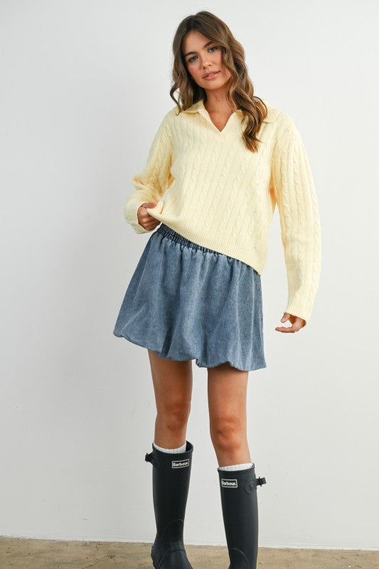 Buttery Soft Cable Knit Sweater