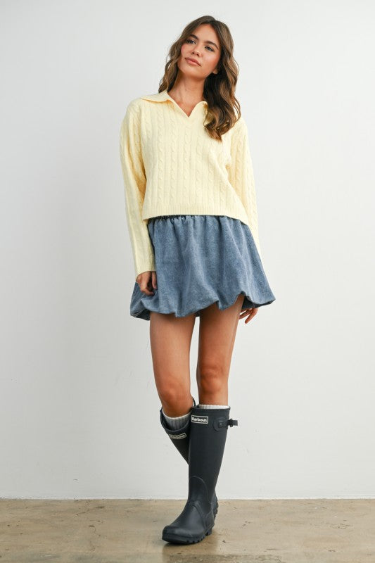 Buttery Soft Cable Knit Sweater