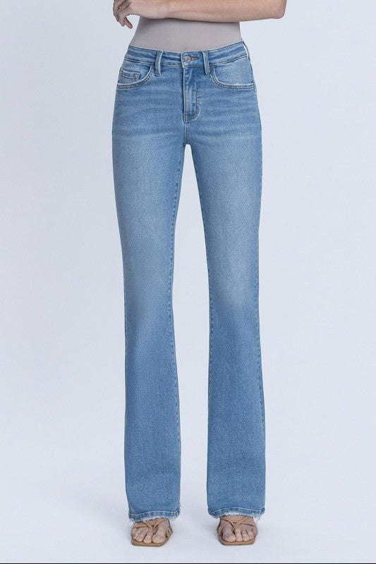High Rise Boot Cut Denim Jeans