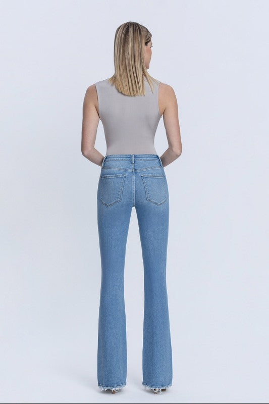 High Rise Boot Cut Denim Jeans