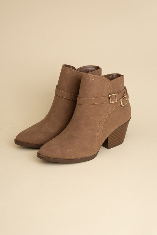 Nadine Ankle Buckle Booties