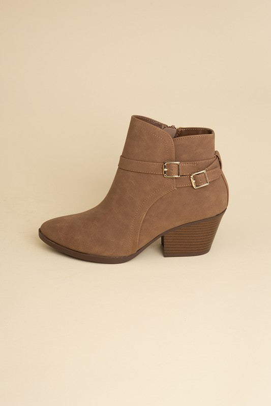 Nadine Ankle Buckle Booties