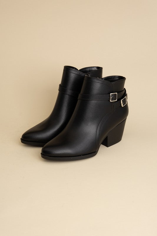 Nadine Ankle Buckle Booties