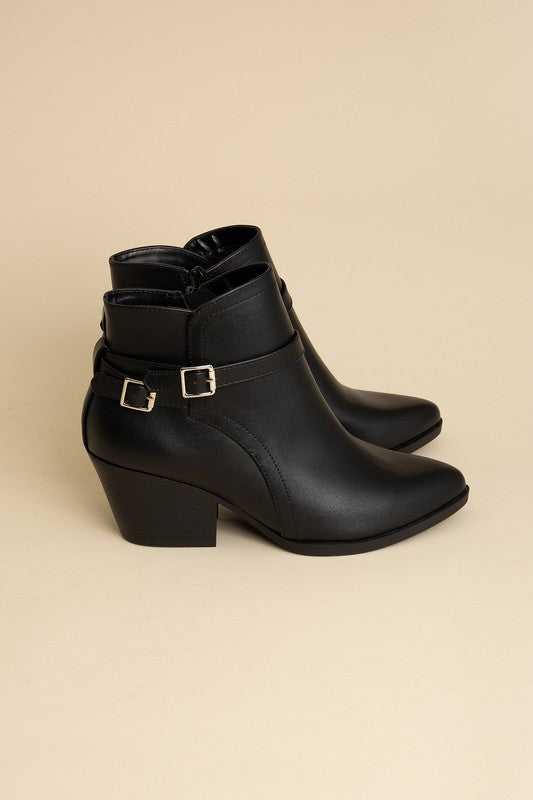 Nadine Ankle Buckle Booties