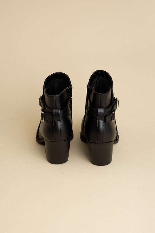 Nadine Ankle Buckle Booties