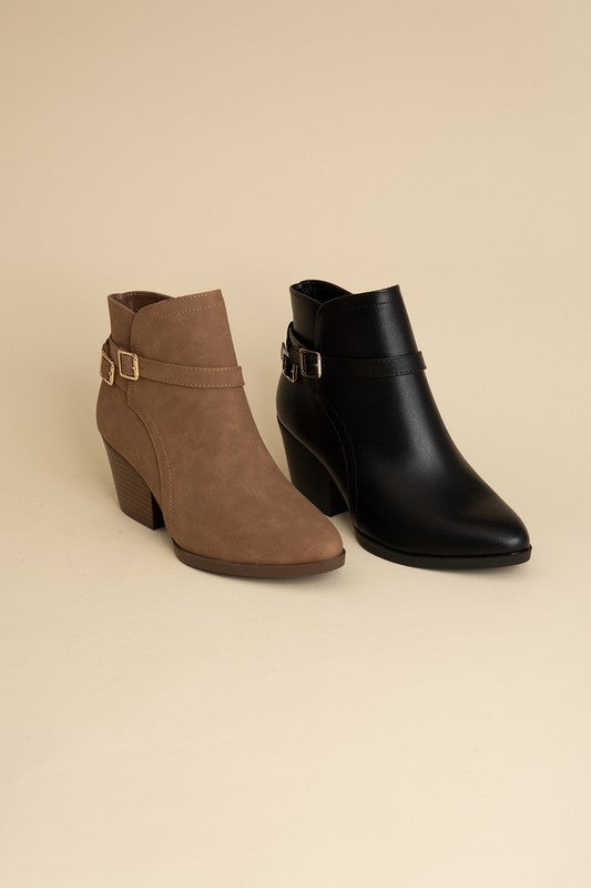 Nadine Ankle Buckle Booties