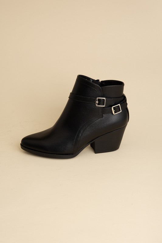 Nadine Ankle Buckle Booties