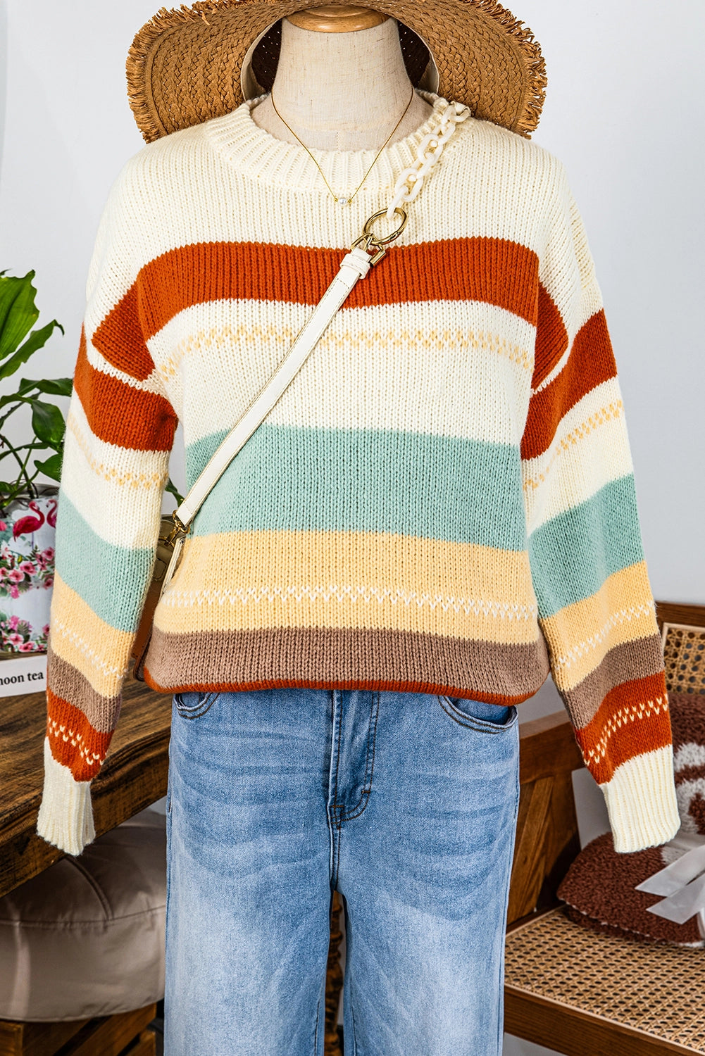 Fall Color Block Sweatshirt