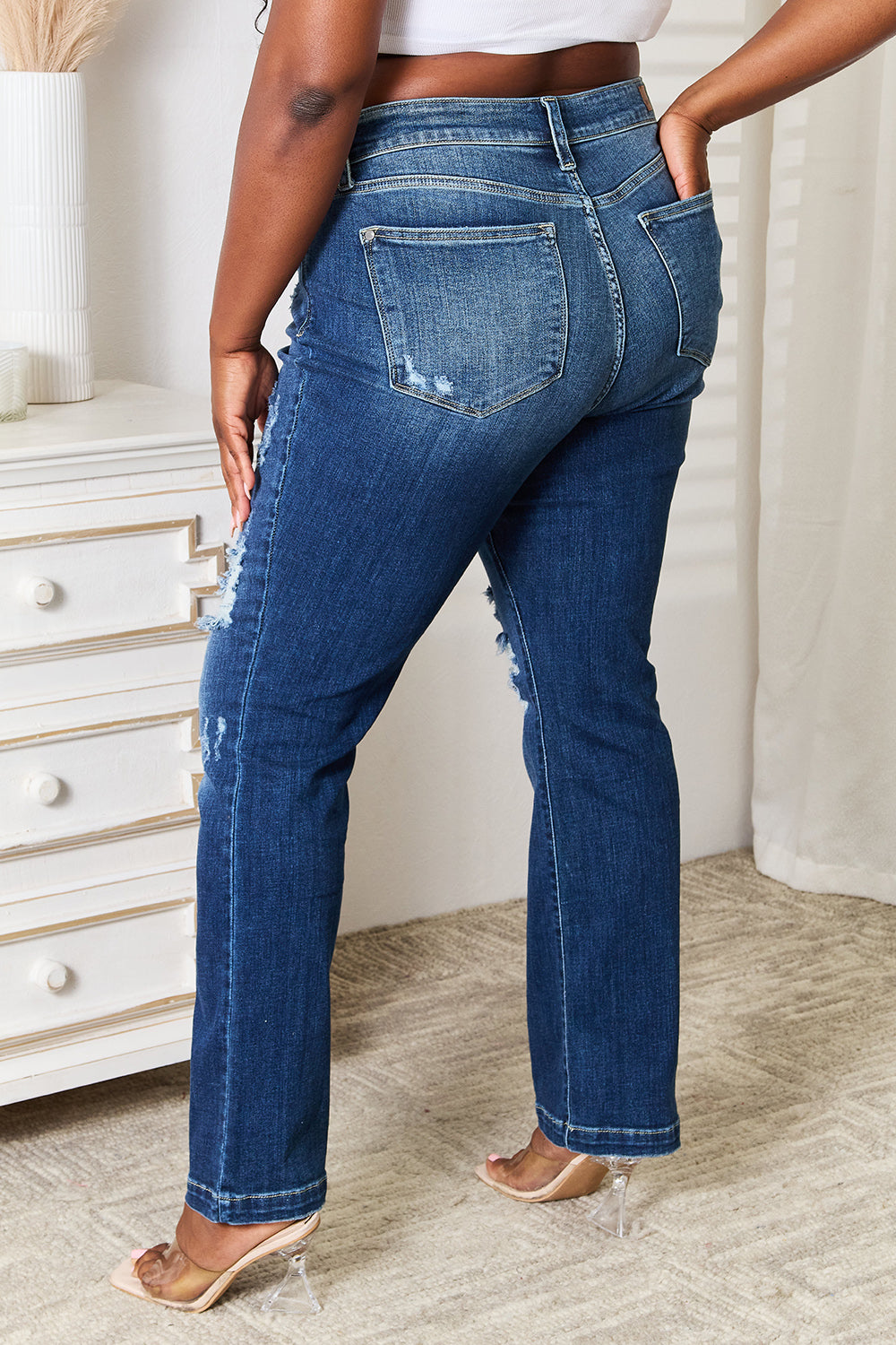 Judy Blue Full Size Mid Rise Bootcut Jeans