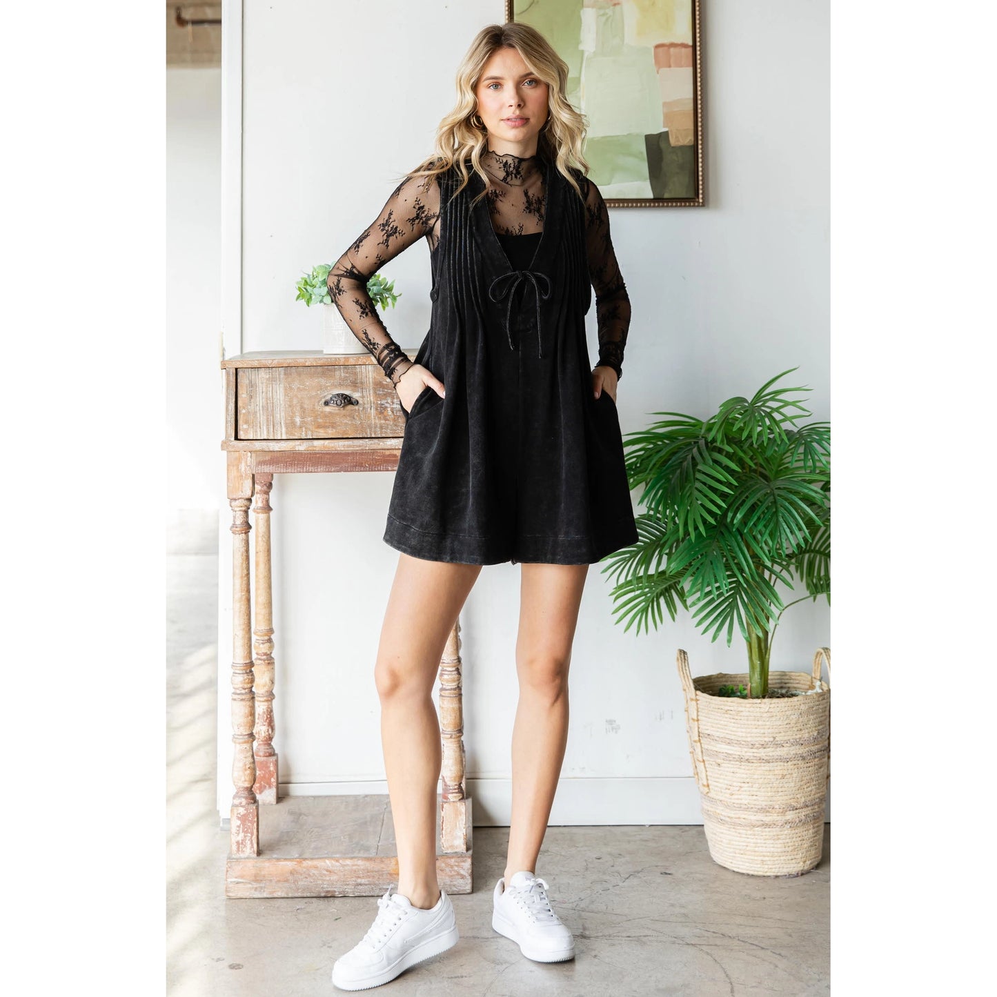 Terry Sleeveless Romper