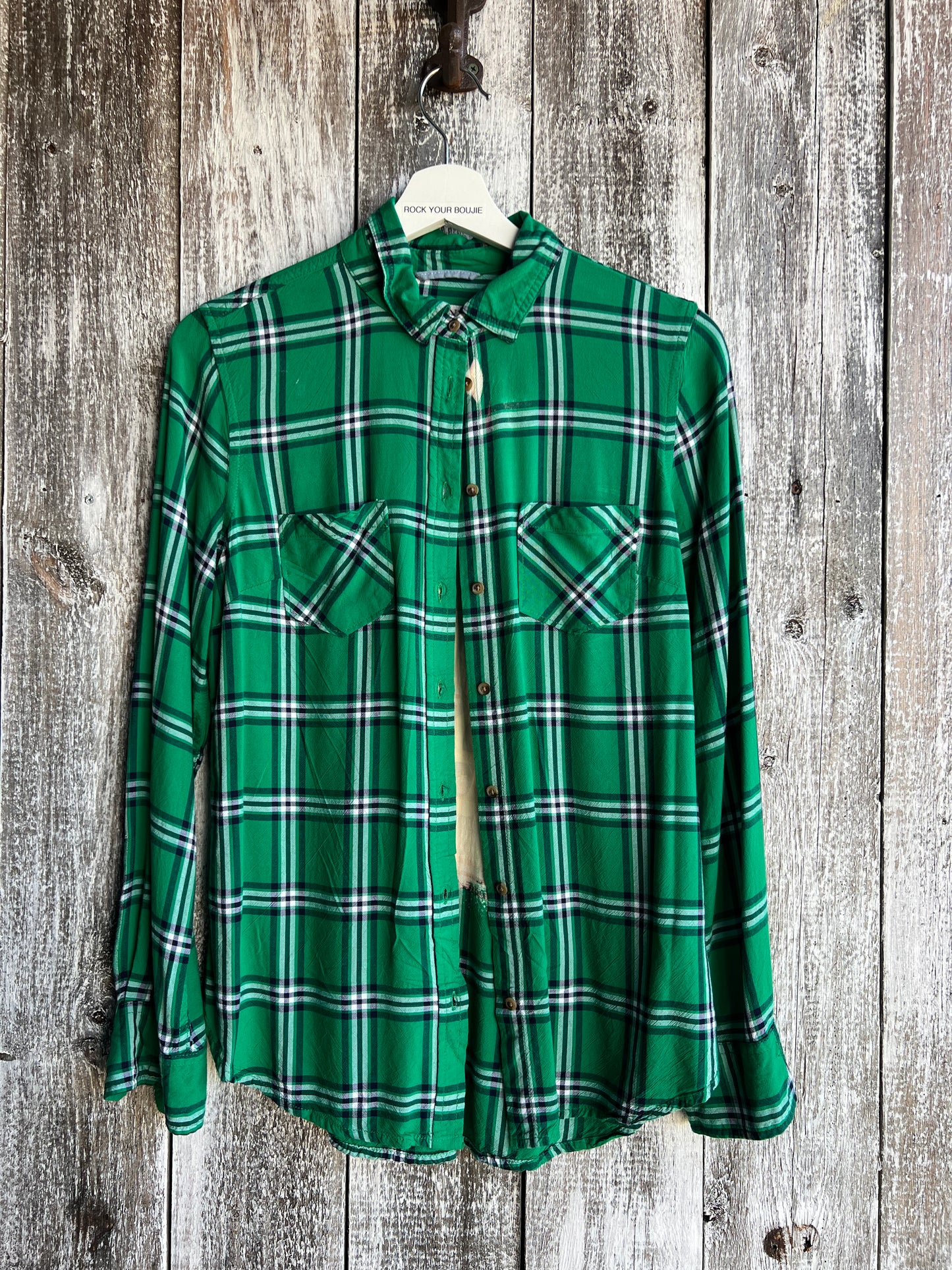 Elf Plaid Print Long Sleeve Shirt