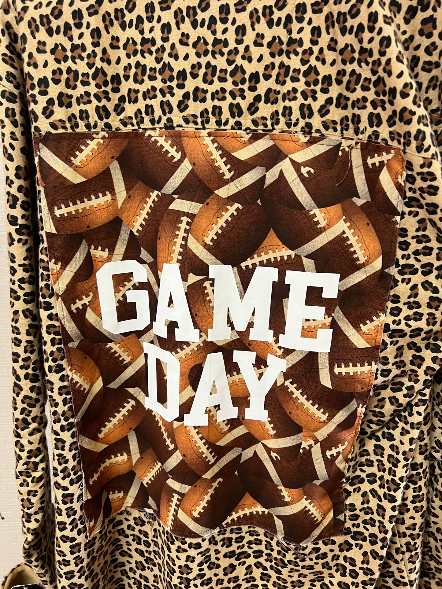 Game Day Leopard Flannel