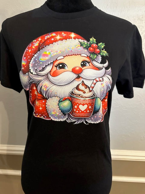 Sparkle Santa Tshirt