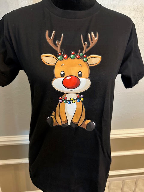 Youth Reindeer sitting tshirt