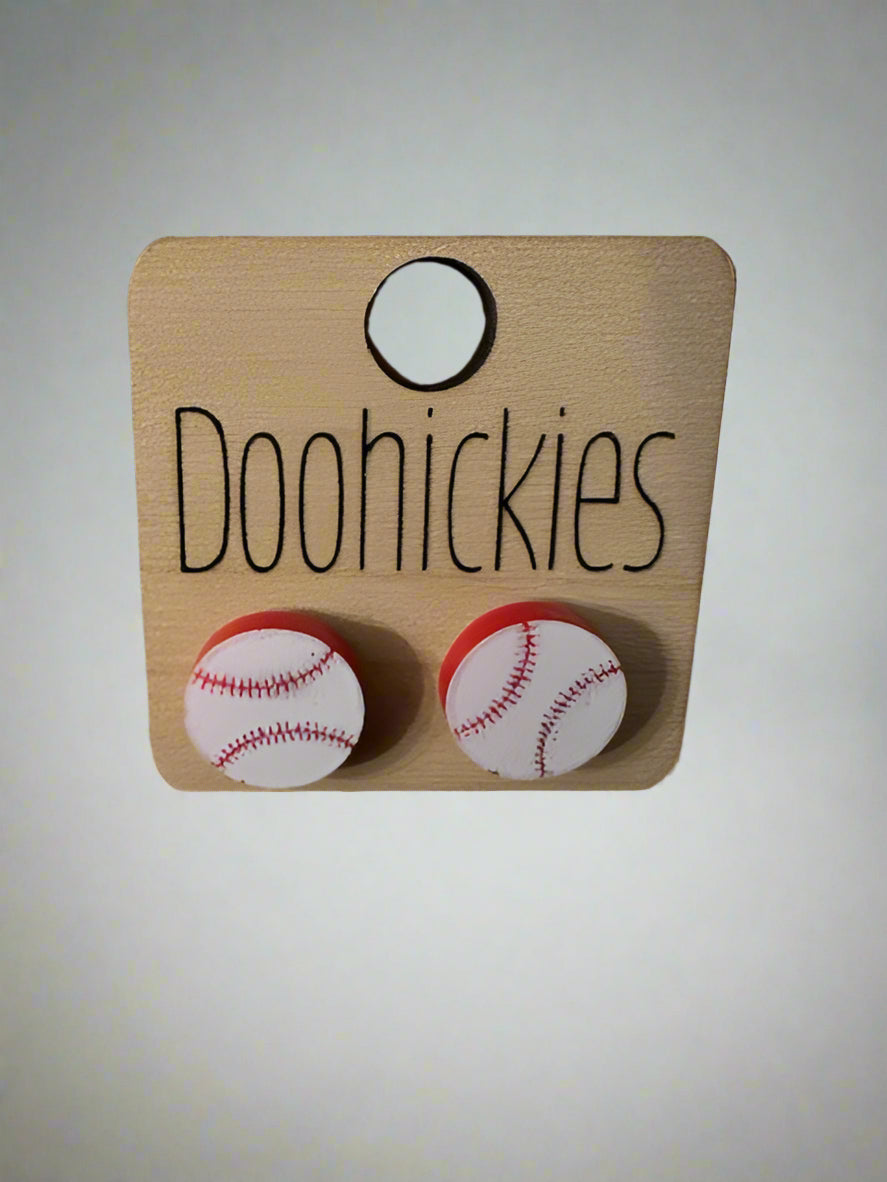 Baseball Earrings
