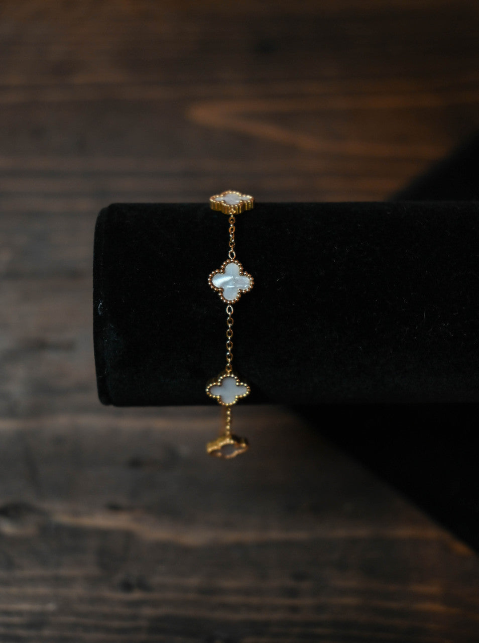 White and Gold Bracelet