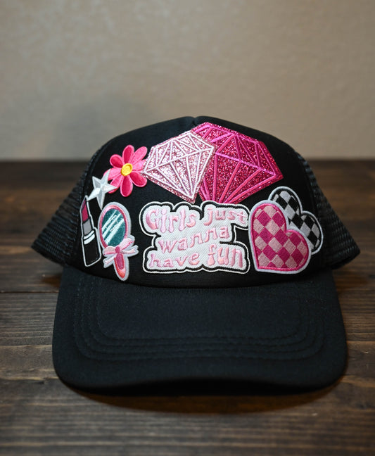 Girls Just Wanna Have Fun Trucker Hat