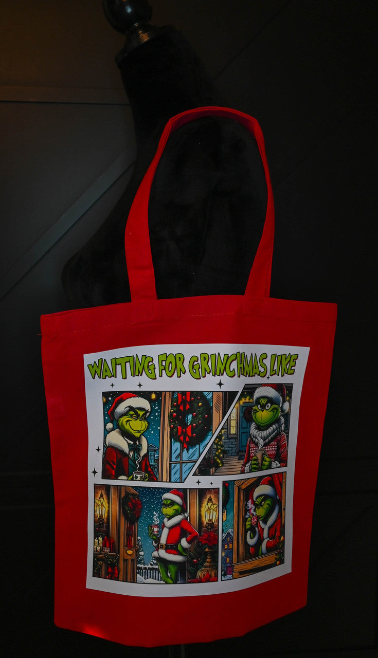 Waiting for Grinchmas Tote Bag