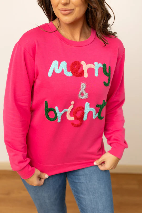 Merry and Bright Lightweight Sweatshirt