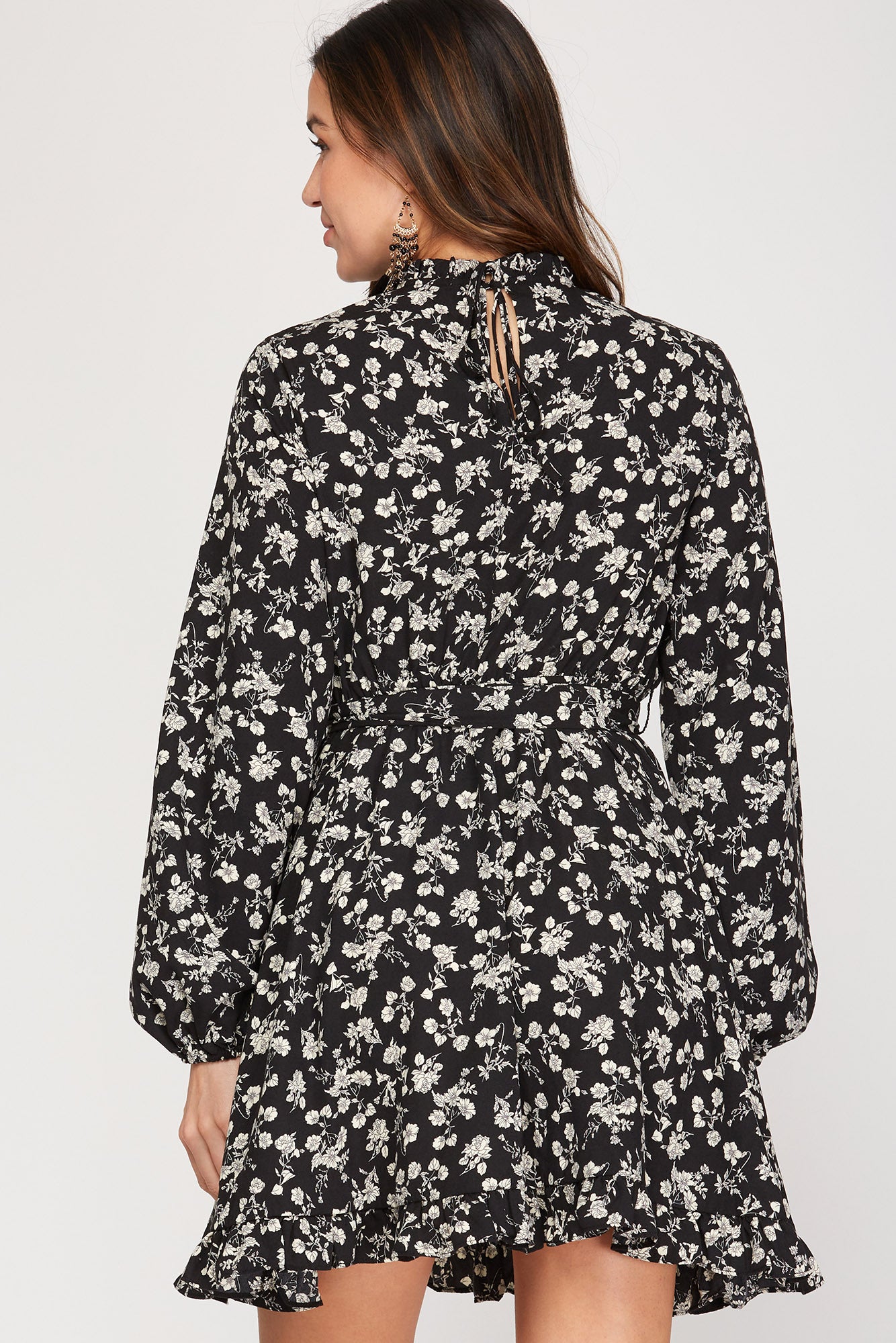 Long Sleeve Floral Dress