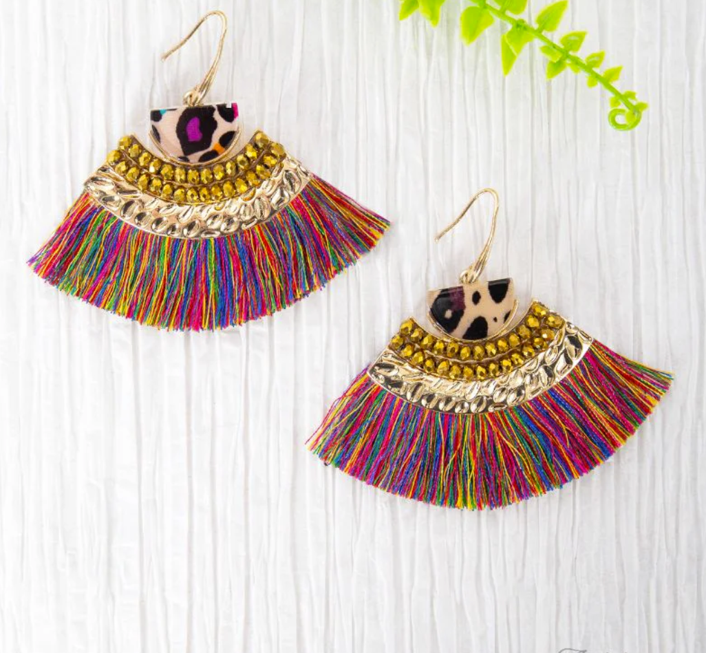 Safari Tassel Earrings