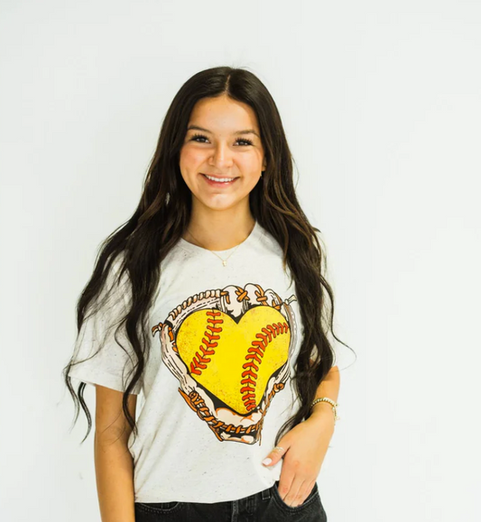 Softball Glove Heart