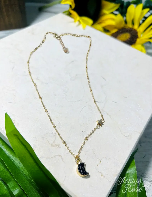 Talking to the Moon Druzy Necklace