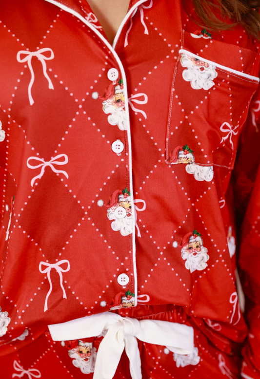 Santa Long Sleeve Pajama Set