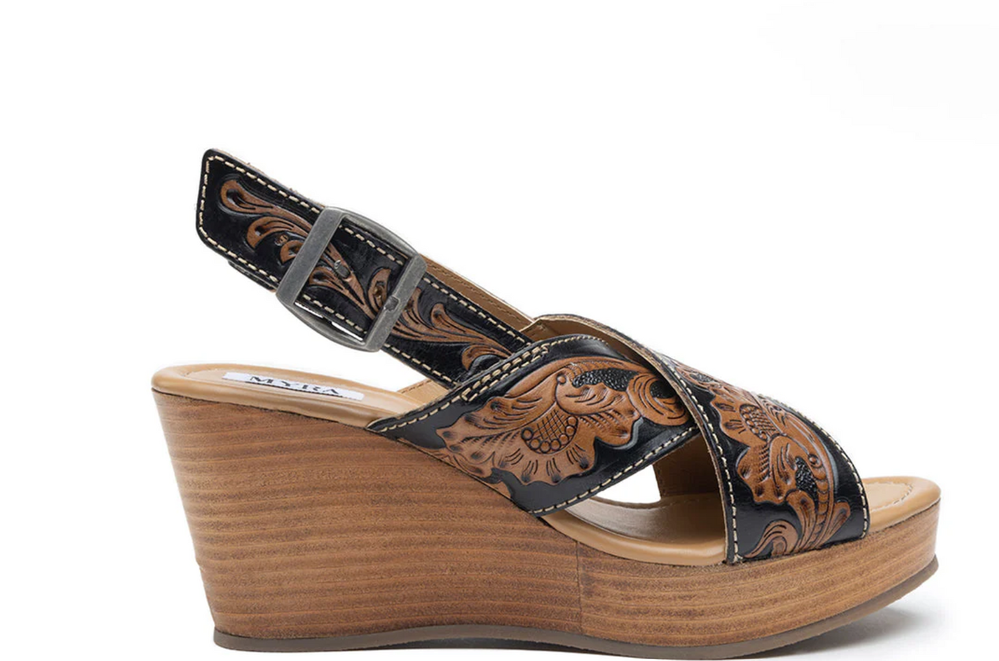 Myra Leather Wedges