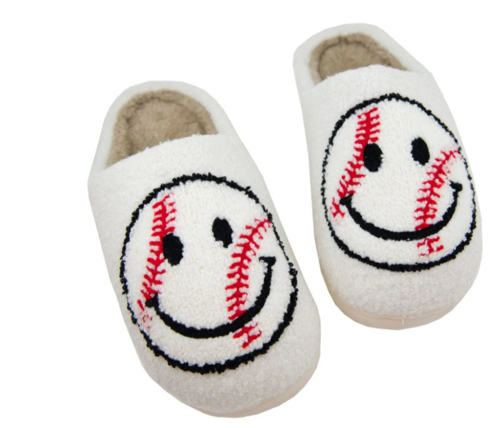 Baseball Smile Face Slippers