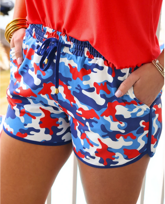 Americana Camo Shorts