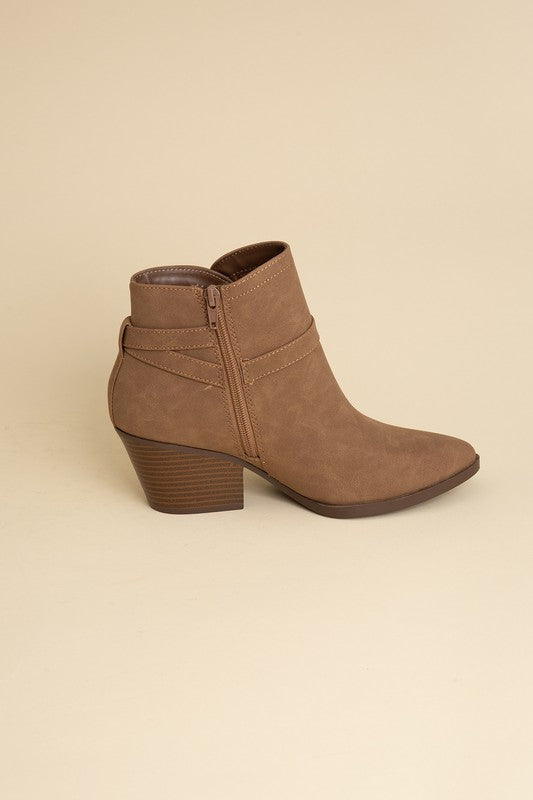 Nadine Ankle Buckle Booties