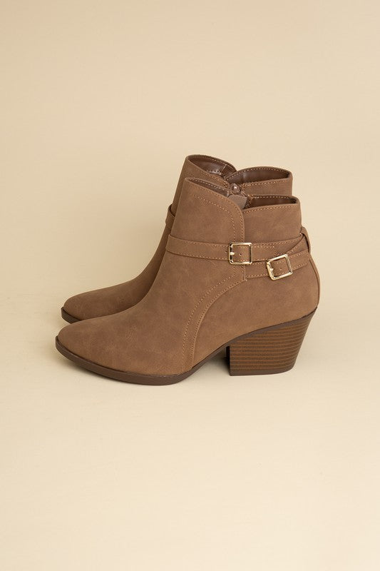 Nadine Ankle Buckle Booties