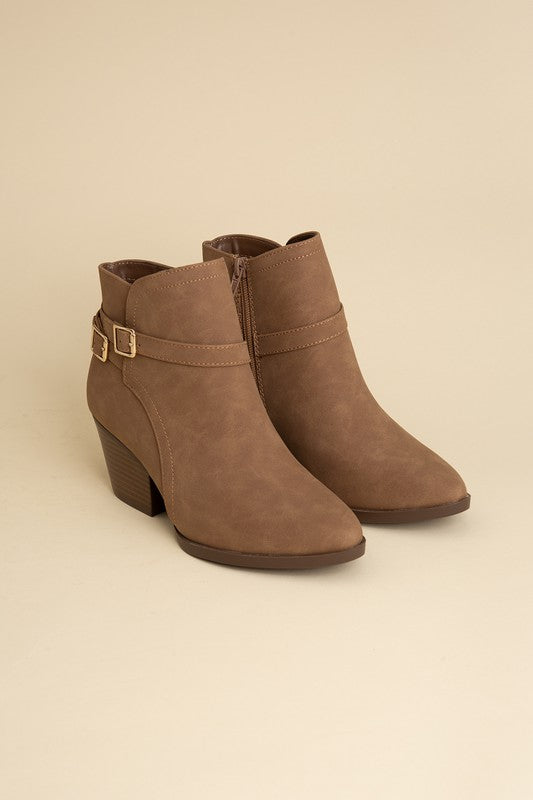 Nadine Ankle Buckle Booties