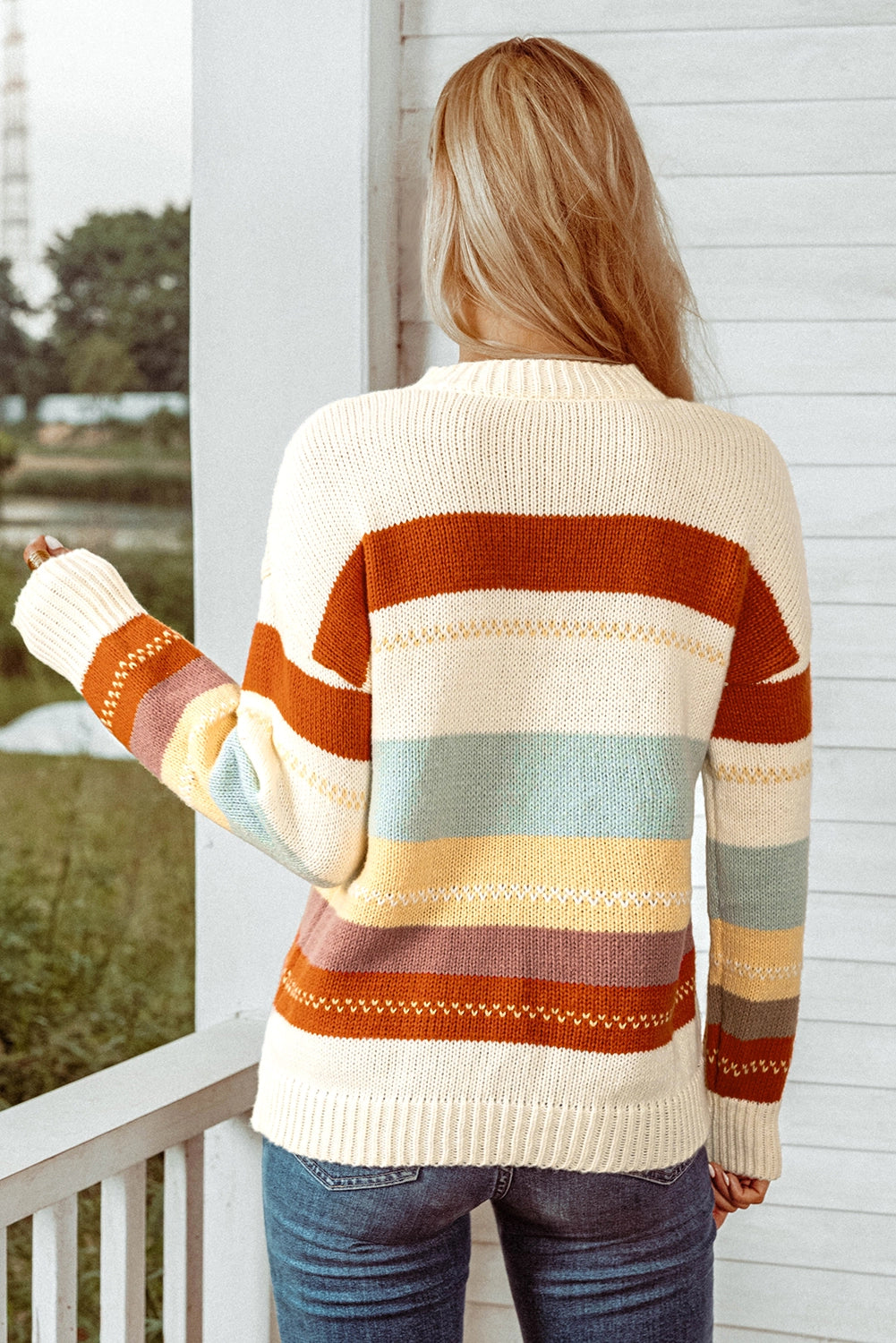 Fall Color Block Sweatshirt